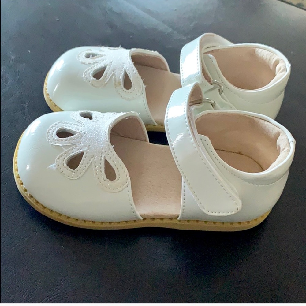 Livie & Luca White Petal Mary Jane Dress Shoes